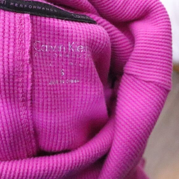 Calvin Klein | Waffle Knit Cowl Neck Tunic Top Small - Picture 6 of 8